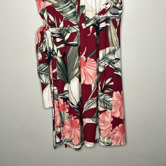 Ann Taylor Womens Floral Wrap Dress Size 6 - Picture 6 of 8